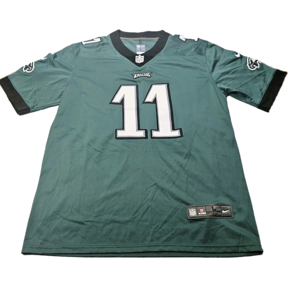 Nike Philadelphia Eagles Jersey Brown #11 Men's Size Large NFL Football Green